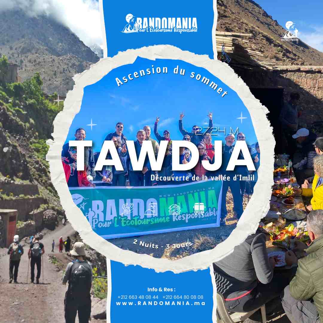 Ascension du sommet de TAWDJA (2724m)
