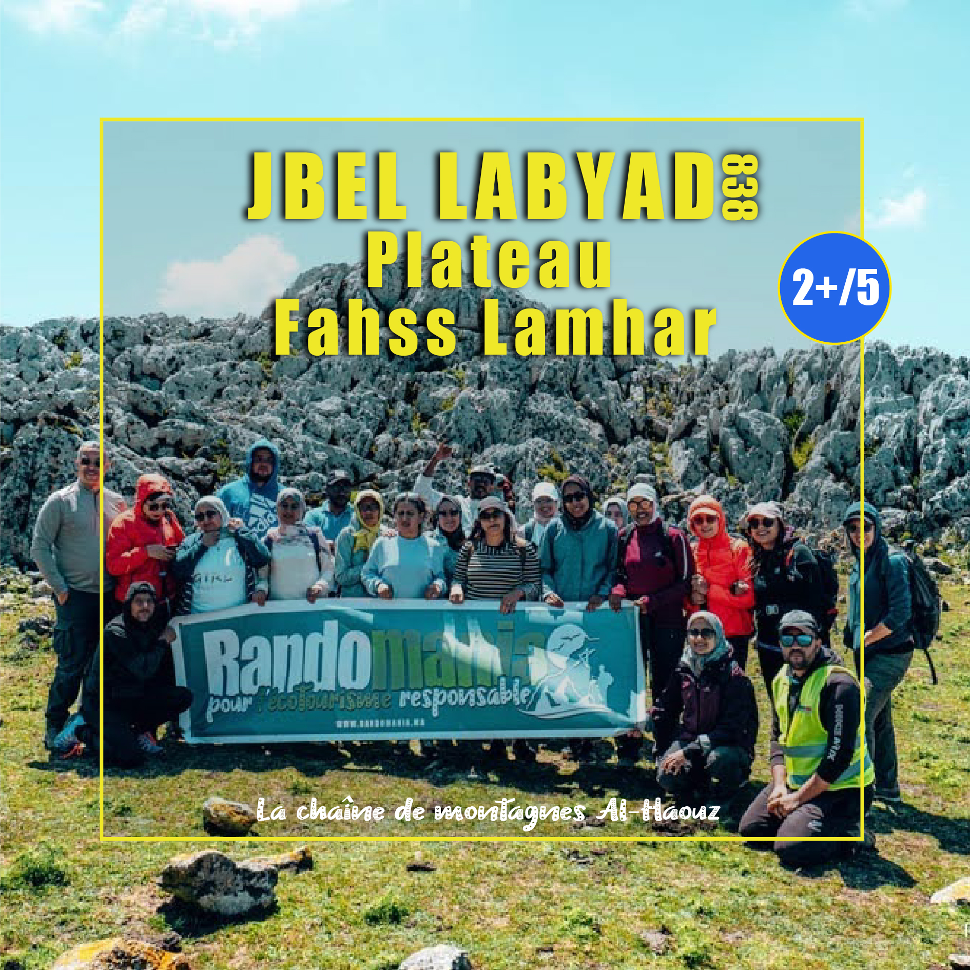 JBEL LABYAD  Monte Blanco   Plateau Fahs Lamhar.