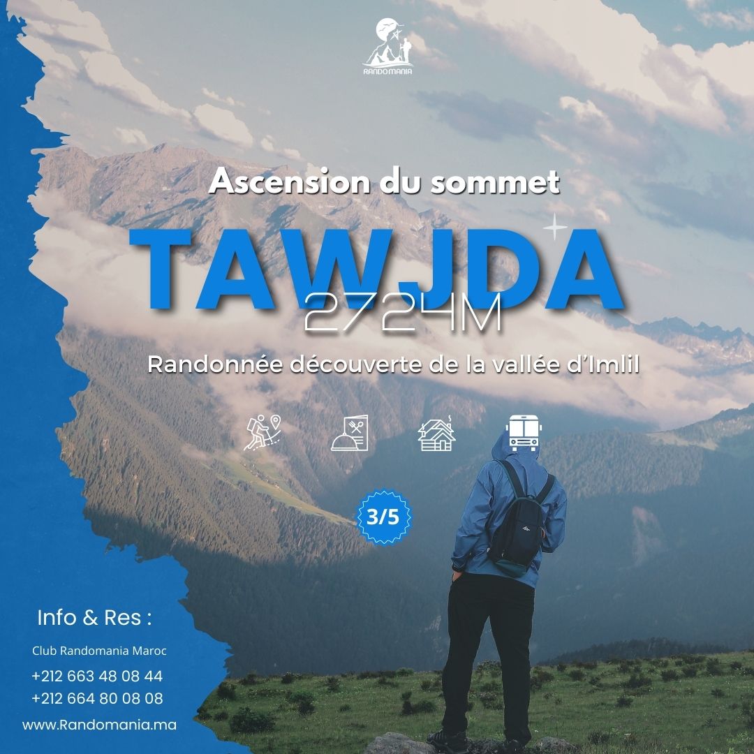 Ascension du sommet de TAWJDA  2724m