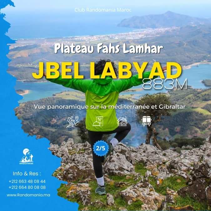 JBEL LABYAD  Monte Blanco   Plateau Fahs Lamhar.
