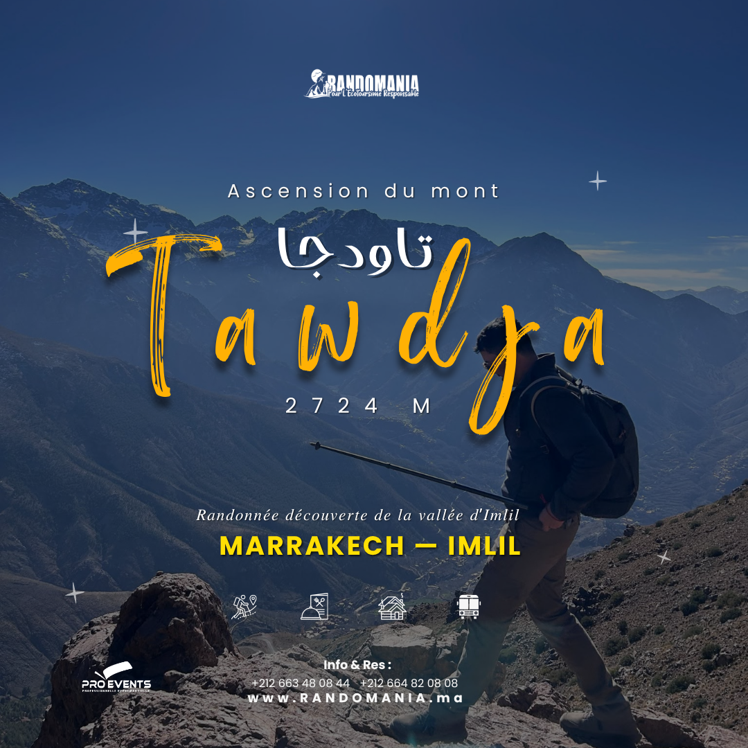 Ascension du sommet de TAWDJA (2724m)